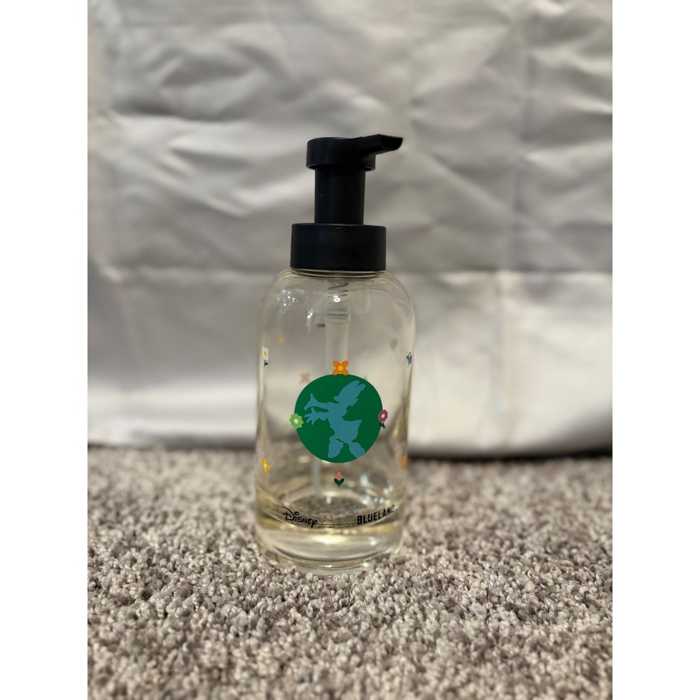 Disney x Blueland Glass Foaming Hand Soap Dispenser Mickey Mouse Floral Clear